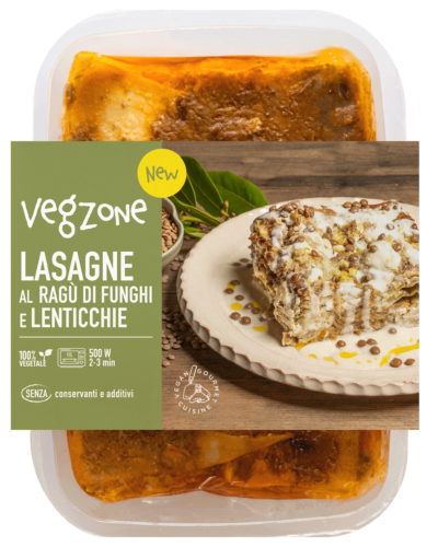 Lasagne al ragù di funghi e lenticchie