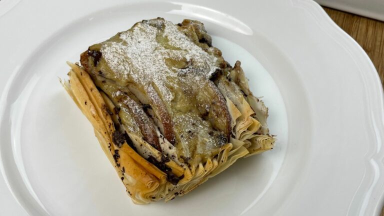 PASTA FILLO PERE E CIOCCOLATO